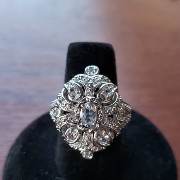 Sterling 925 silver and CZ ring - Picture 2 of 4